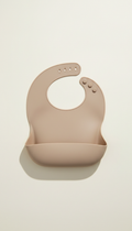 Food-Grade Silicone Bib in Oat