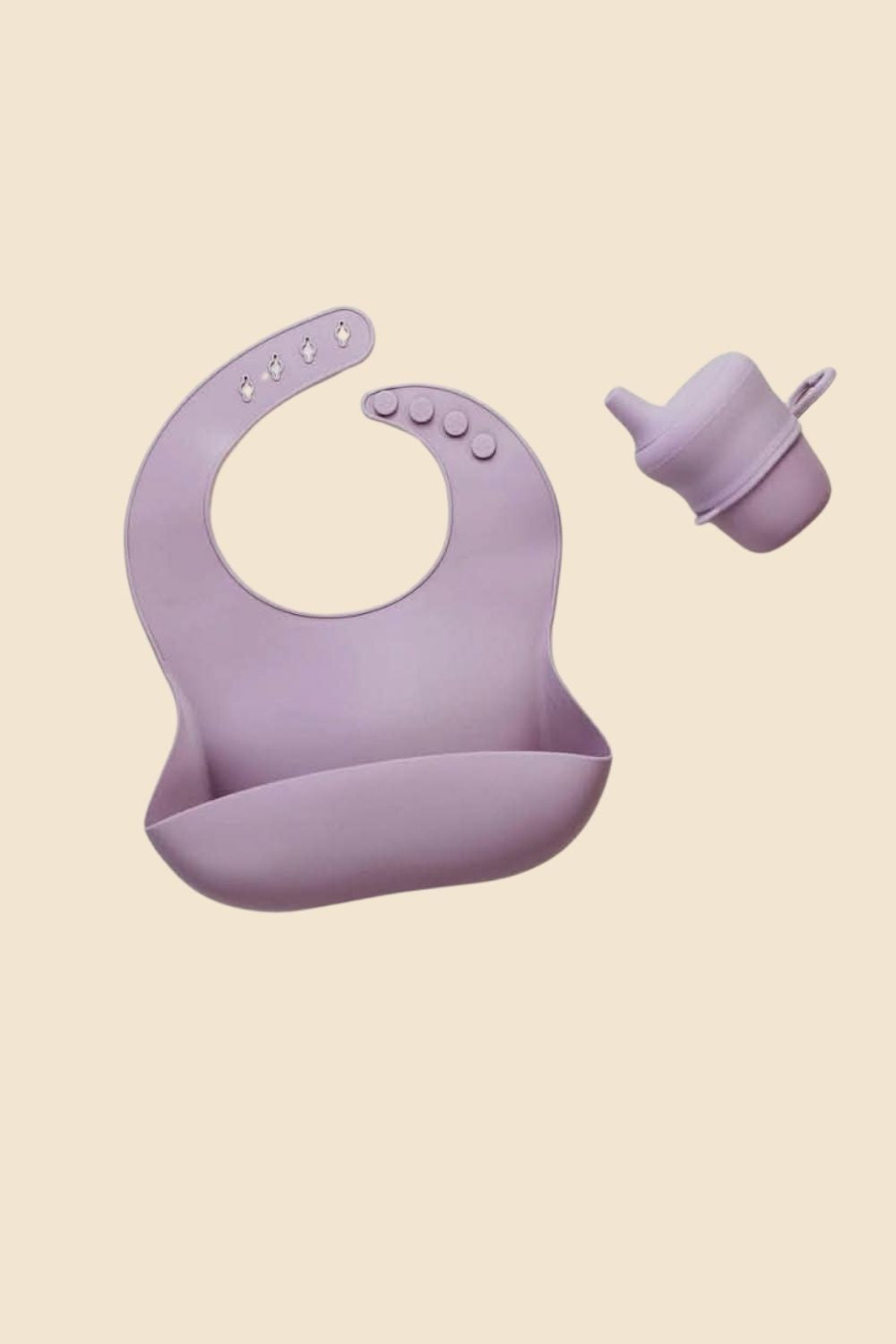 Silicone Bib - Lilac