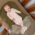 🤎 Halo & Horns Tie-Up Growsuit — Oatmeal