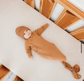 Bamboo Knotted Baby Gown – Toffee 🤎