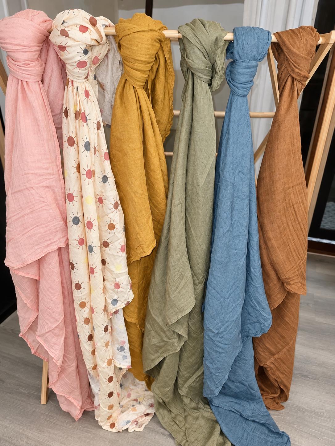 Organic Bamboo Muslin Baby Swaddle