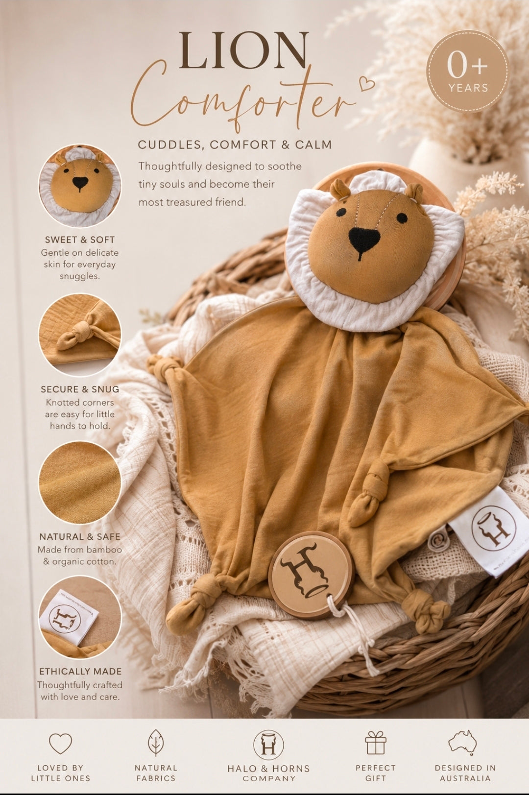 PRE ORDER - Lenny The Lion Comforter