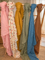 Organic Bamboo Muslin Baby Swaddle